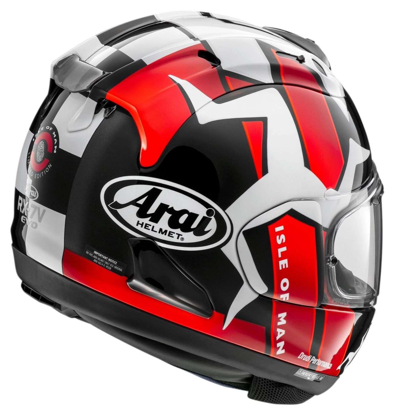 RX-7V EVO Isle Of Man TT 2022 Motorhelm - Afbeelding 2